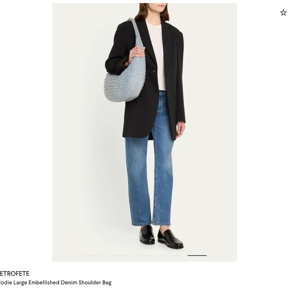 Retrofete Handbags - Retrofete Sparkling Blue Denim Shoulder Bag